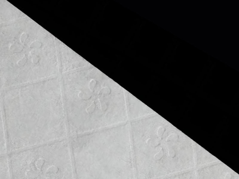 Viscose/pulp skyllebart stof til toiletpapir