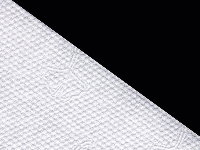 Viscose og polyester Ginkgo Dot Style Spunlace Nonwoven til tørre eller våde servietter