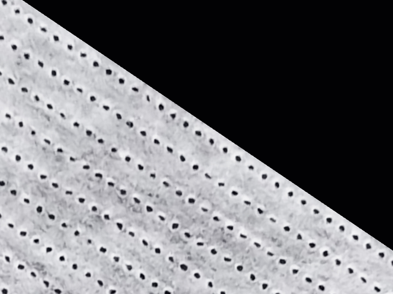 Varmluft-gennem nonwoven stof